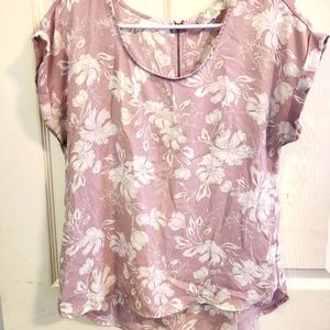 Pink Rose Flower Blouse
